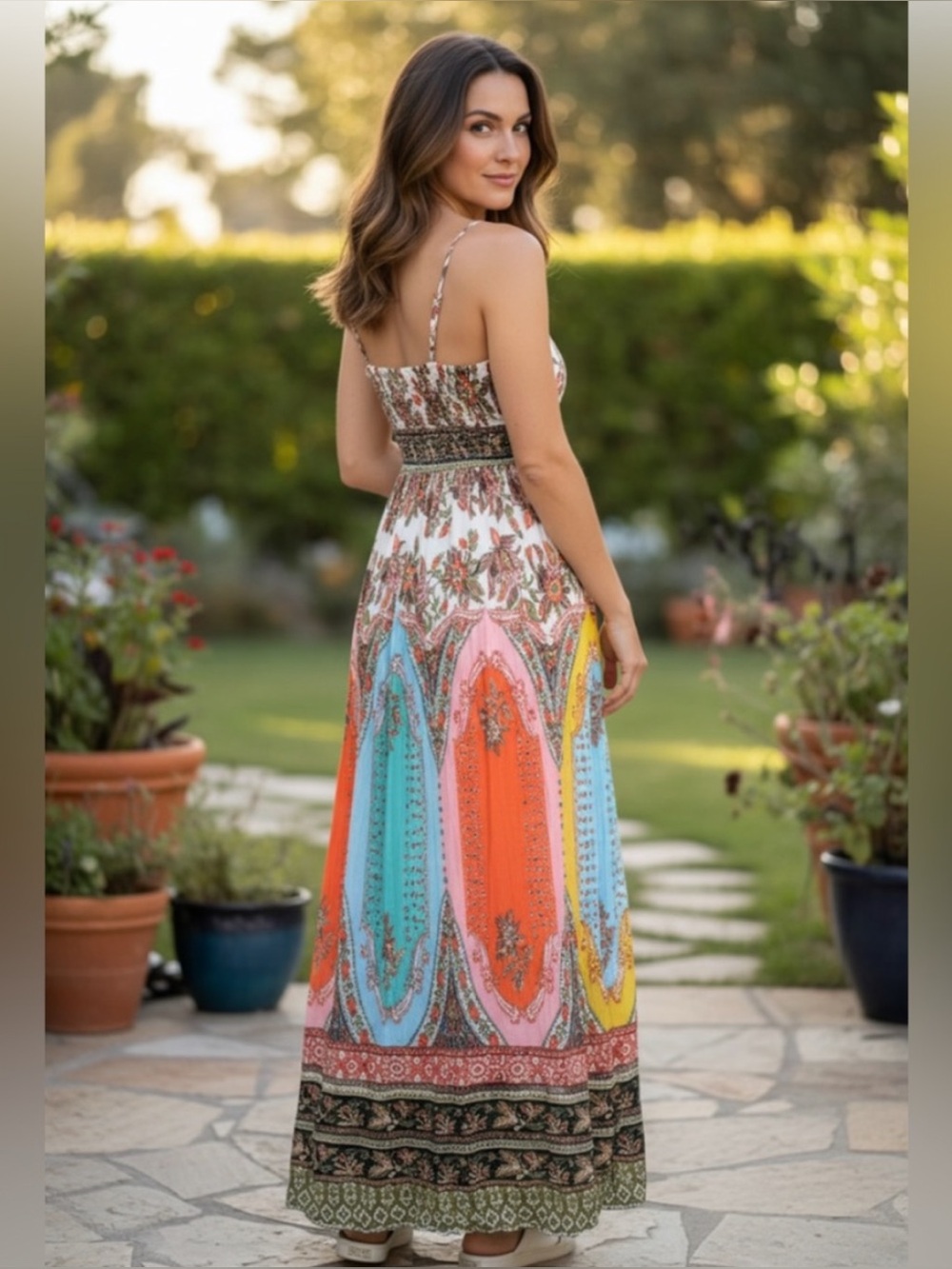 Anthropologie Virginia Boho Maxi Dress - Size 6